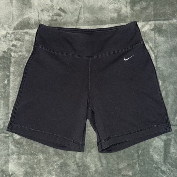 Nike Dri-Fit Black Biker Shorts Women's Size Small Activewear Yoga Running - Picture 1 of 6
